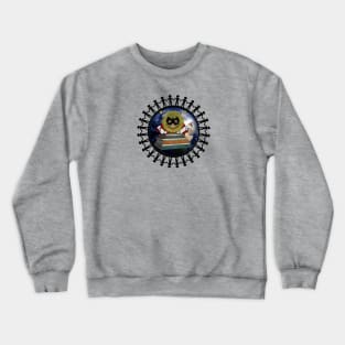 I Choose Happy With Moodzie -Grey Crewneck Sweatshirt